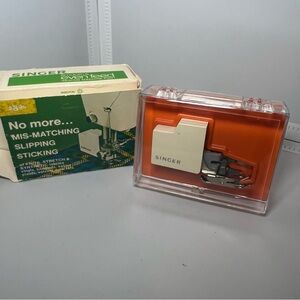 Vintage Singer Smooth & Even Feed Sewing Machine Foot For Vertical & Zig-Zag C-4